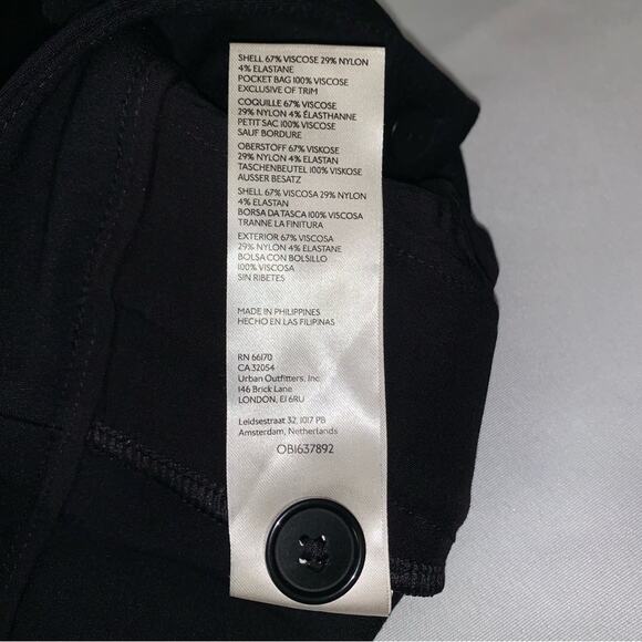 MAEVE by ANTHROPOLOGIE NWT Black Ankle Zip Pants Size 0 High Rise Slim Leg - Picture 14 of 15